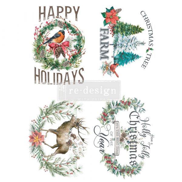 Redesign Transfer Holly Jolly Xmas  DISC