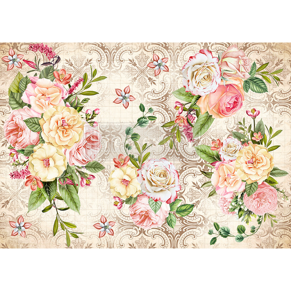 Redesign Decoupage Rice Paper Amiable Roses