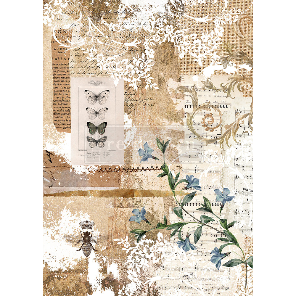 Redesign Decoupage Rice Paper Botanical Sonata