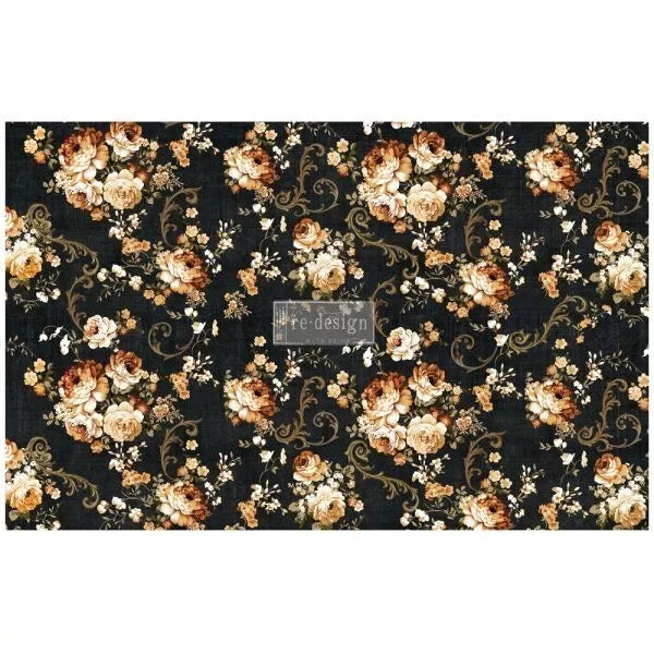 Redesign Decoupage Tissue Paper Dark Floral