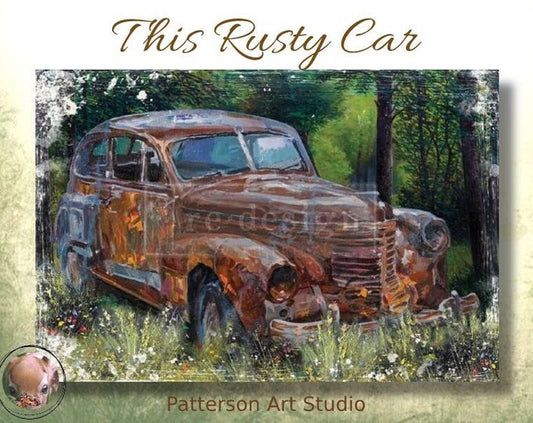 Redesign Decoupage Rice Paper This Rusty Car